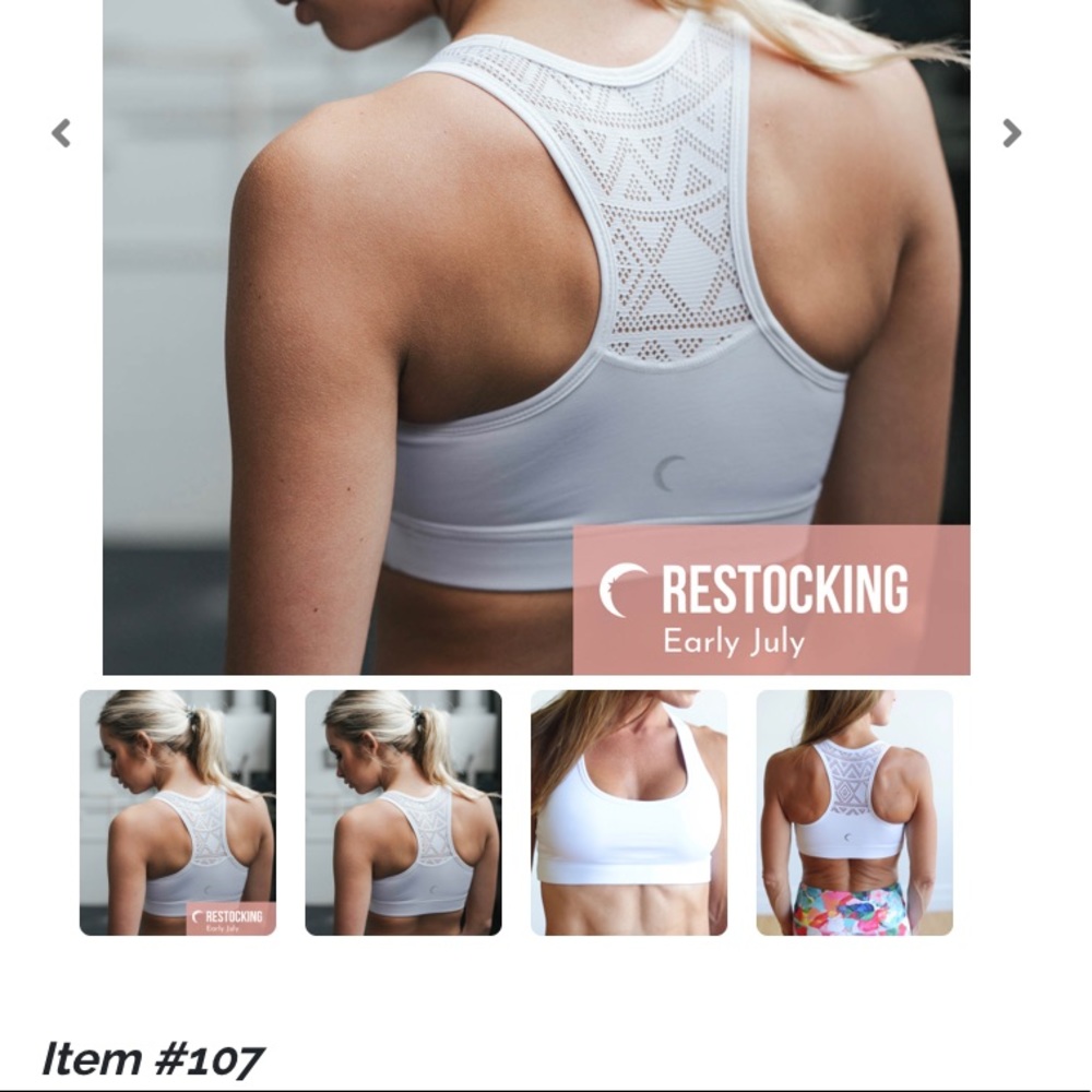 Classic White Bomber Bra (L)